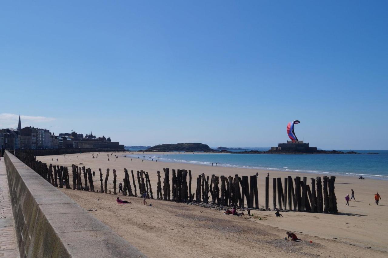 Studio 2 Pers Cancale Vue Mer Apartment ภายนอก รูปภาพ